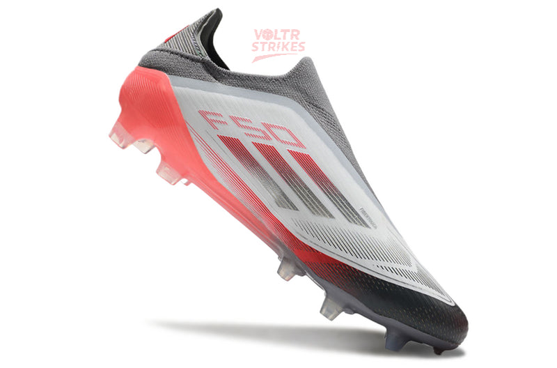 F50 Elite Laceless FG – Gris/Rouge Shadow Edition