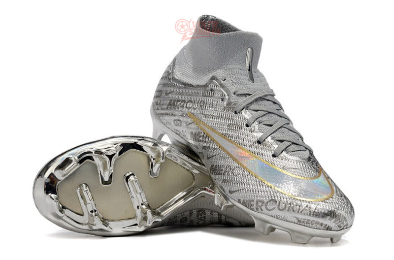 Superfly 9 Elite FG – Gris / Or