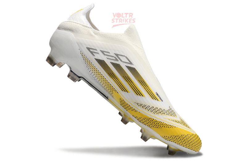 F50 Elite Laceless FG – Blanc/Jaune Kings League