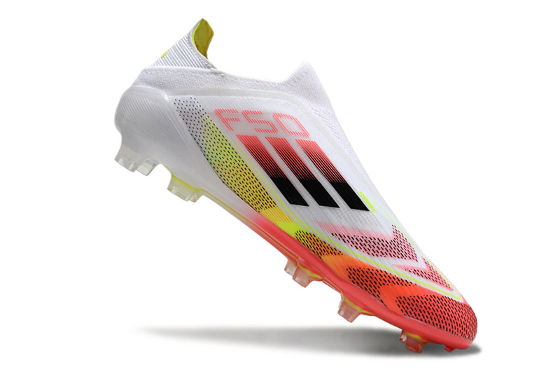 F50 Elite Laceless FG – Solar Red & Lucid Lemon