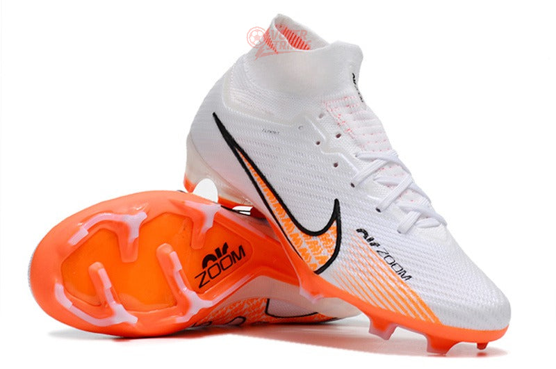 Superfly 9 Elite FG – Blanc / Orange / Noir