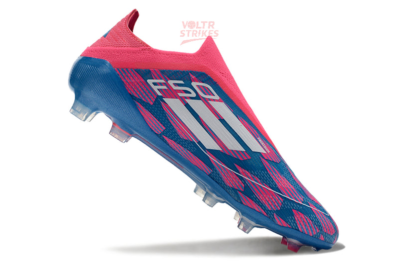 F50 Elite Laceless FG – Rose/Bleu/Blanc