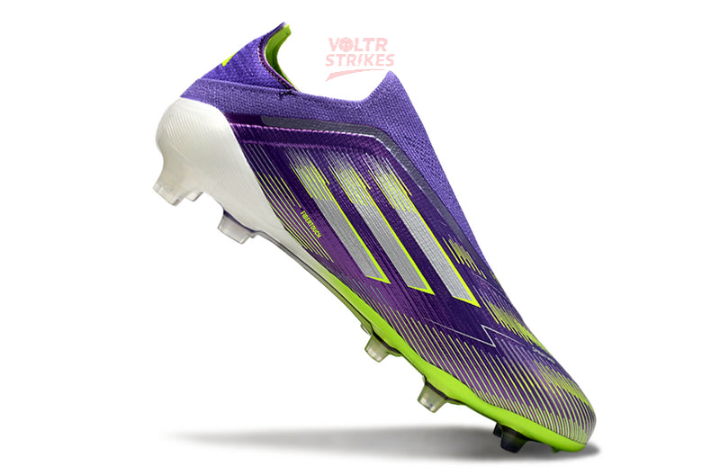 F50 Elite Laceless FG – Violet/Vert/Blanc