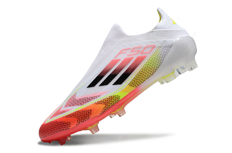 F50 Elite Laceless FG – Solar Red & Lucid Lemon