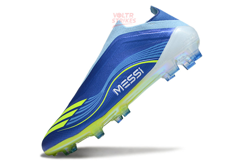 F50 Elite Laceless FG Messi – Bleu/Jaune