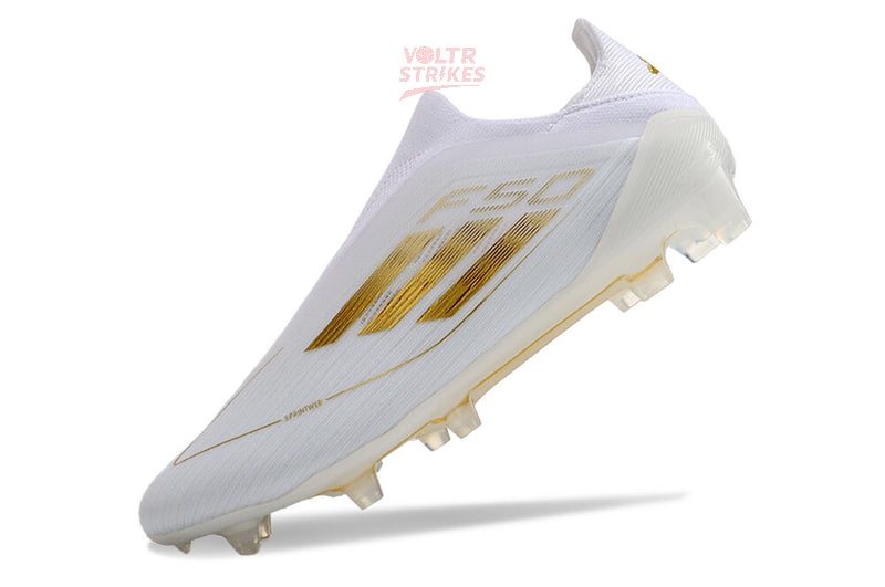 F50 Elite Laceless FG – Blanc/Or