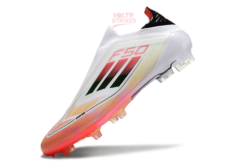 F50 Elite Laceless FG – Blanc/Rouge/Noir