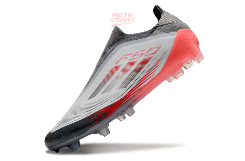 F50 Elite Laceless FG – Gris/Rouge Shadow Edition