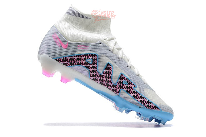 Superfly 9 Elite FG – Blanc / Bleu