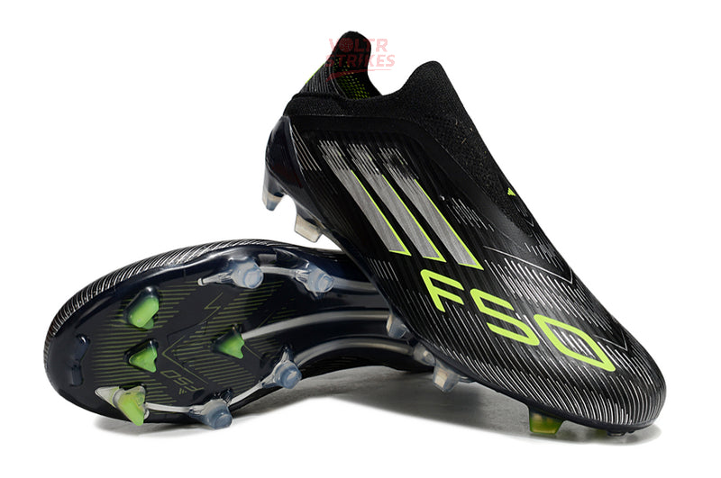 F50 Elite Laceless FG – Noir/Blanc Volt