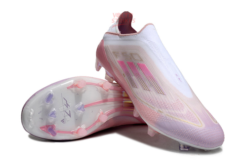 F50 Elite Laceless FG – Rose/Blanc L.Y 304