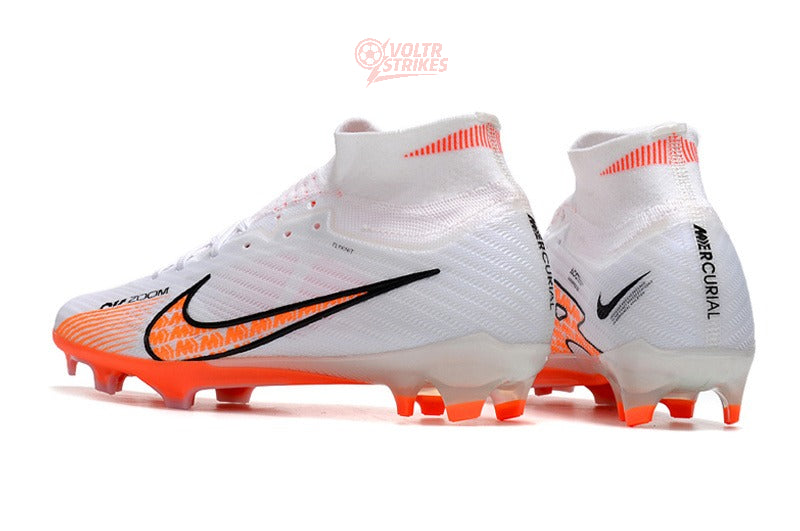 Superfly 9 Elite FG – Blanc / Orange / Noir