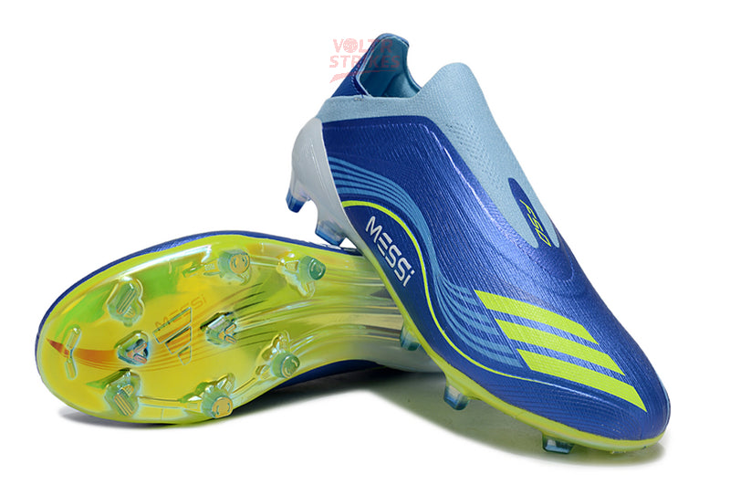 F50 Elite Laceless FG Messi – Bleu/Jaune