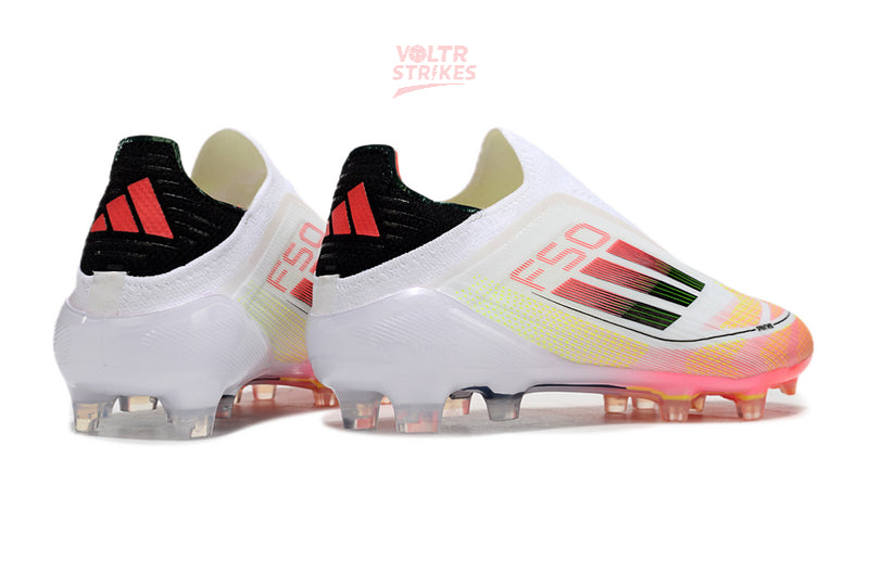 F50 Elite Laceless FG – Blanc/Rouge/Noir