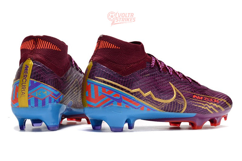 Superfly 9 Elite FG – Violet / Bordeaux / Or