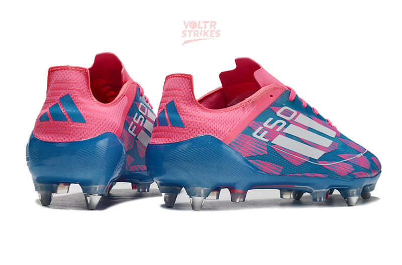 F50 Elite SG – Bleu vif & Rose fluo