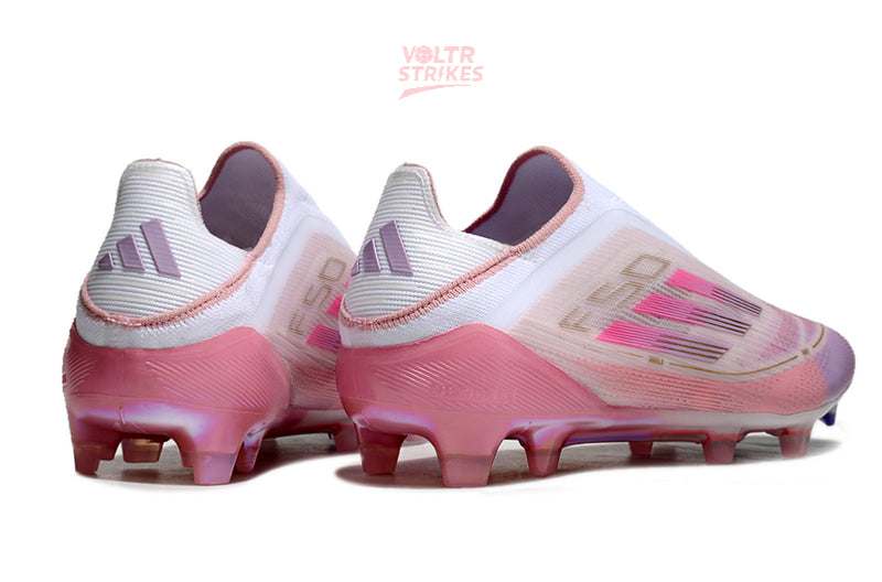 F50 Elite Laceless FG – Rose/Blanc L.Y 304