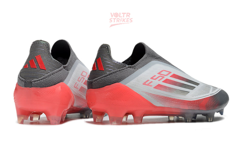 F50 Elite Laceless FG – Gris/Rouge Shadow Edition