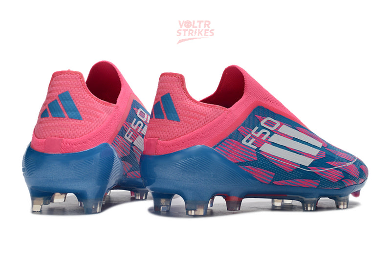 F50 Elite Laceless FG – Rose/Bleu/Blanc