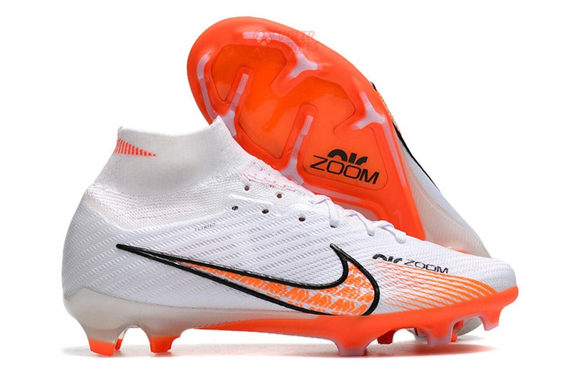 Superfly 9 Elite FG – Blanc / Orange / Noir