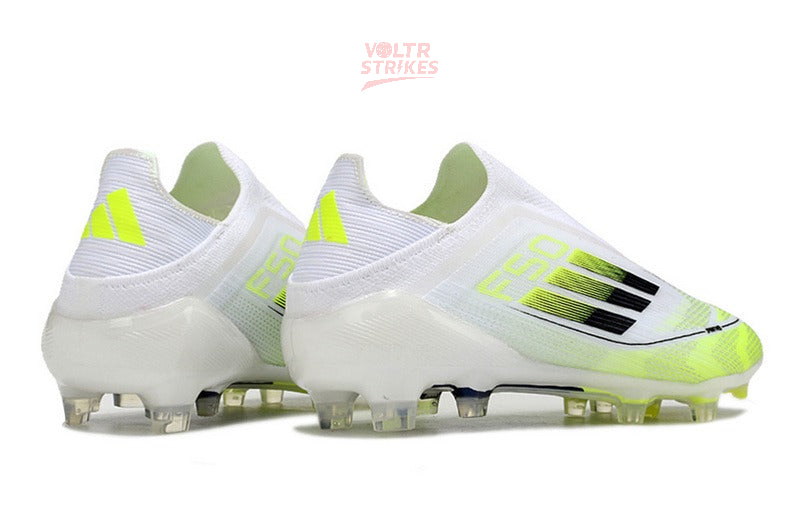 F50 Elite Laceless FG – Blanc & Volt