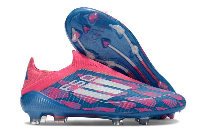F50 Elite Laceless FG – Rose/Bleu/Blanc