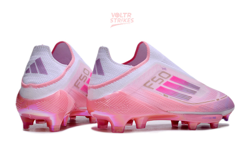 F50+ Laceless FG – Rose/Blanc L.Y 304