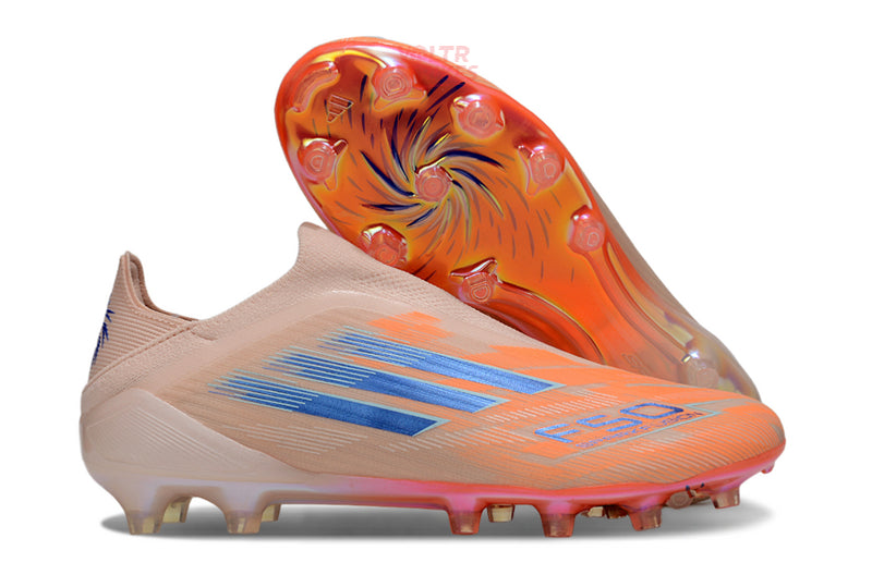 F50 Elite Laceless FG – Orange/Bleu