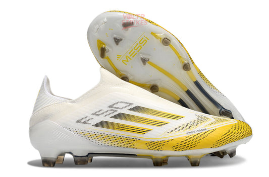 F50 Elite Laceless FG – Blanc/Jaune Kings League