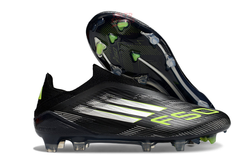 F50 Elite Laceless FG – Noir/Blanc Volt