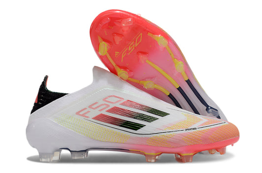 F50 Elite Laceless FG – Blanc/Rouge/Noir