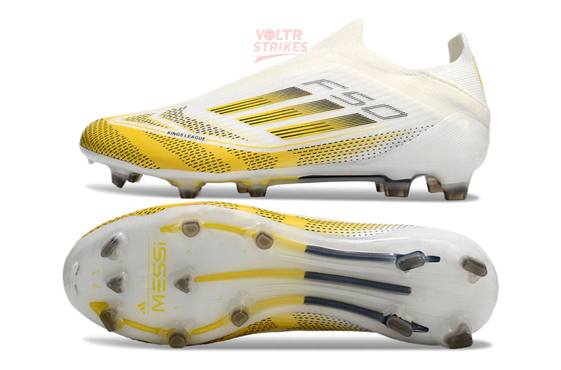 F50 Elite Laceless FG – Blanc/Jaune Kings League