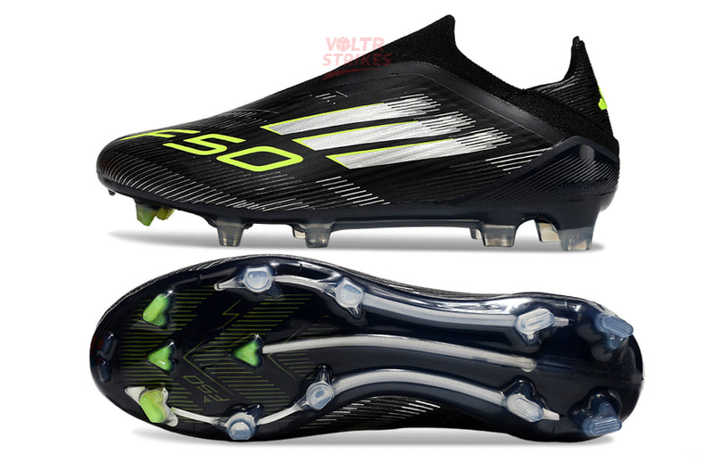 F50 Elite Laceless FG – Noir/Blanc Volt