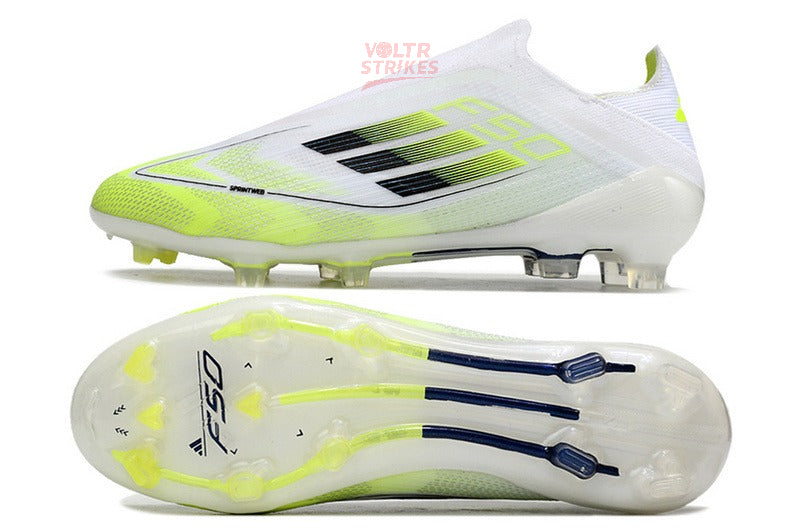 F50 Elite Laceless FG – Blanc & Volt