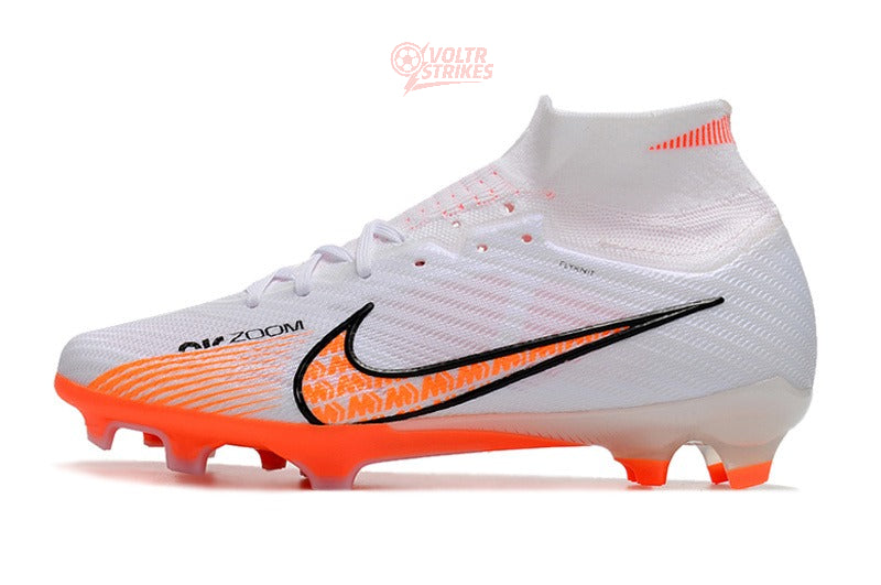 Superfly 9 Elite FG – Blanc / Orange / Noir