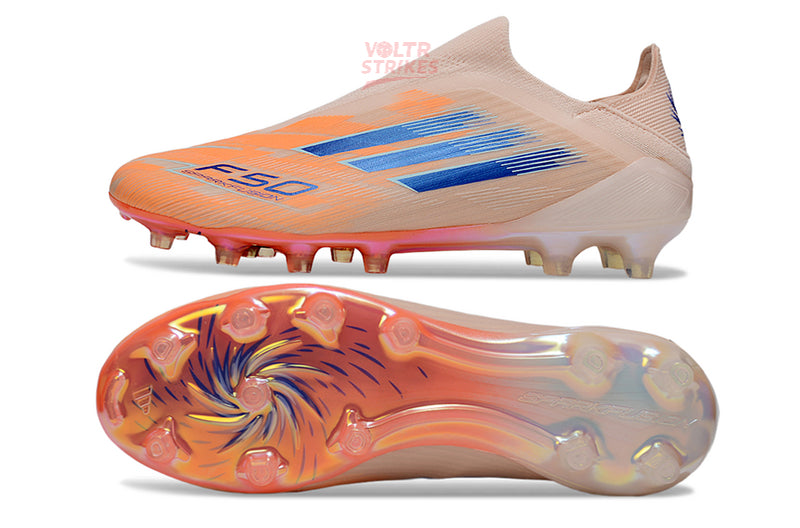 F50 Elite Laceless FG – Orange/Bleu