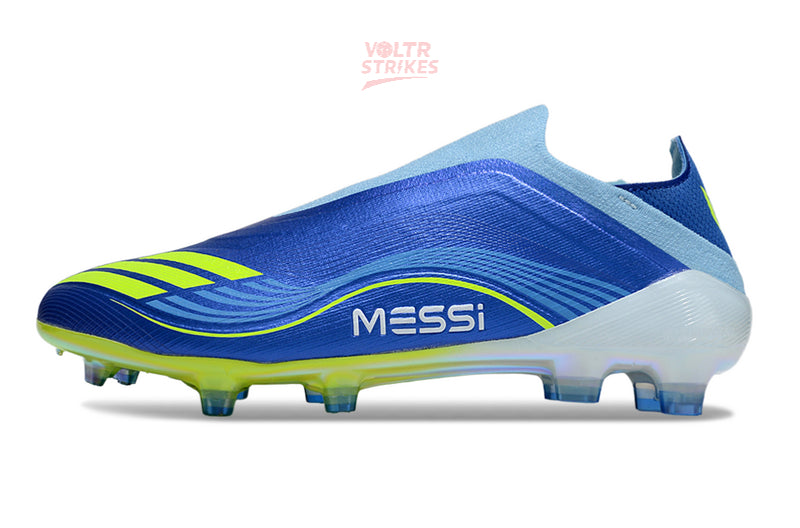 F50 Elite Laceless FG Messi – Bleu/Jaune