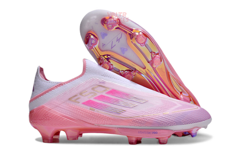 F50+ Laceless FG – Rose/Blanc L.Y 304