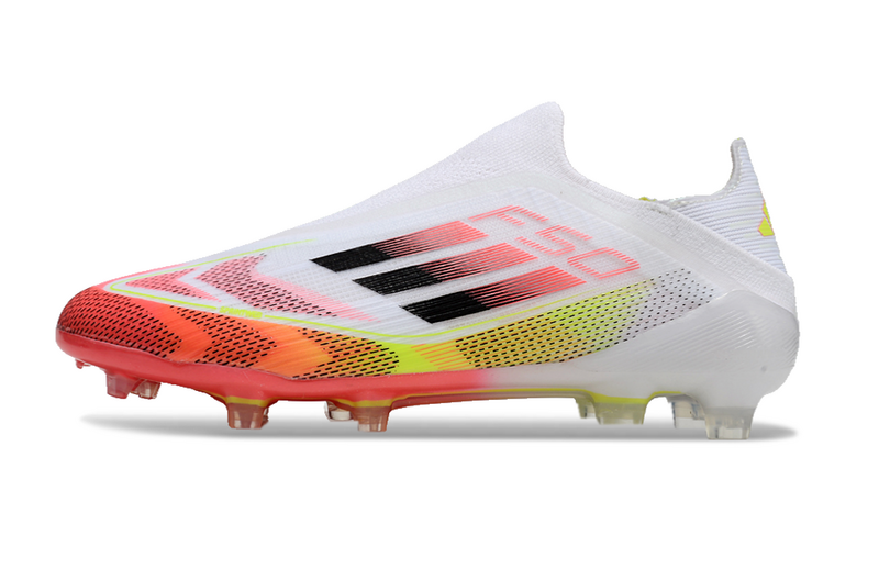 F50 Elite Laceless FG – Solar Red & Lucid Lemon