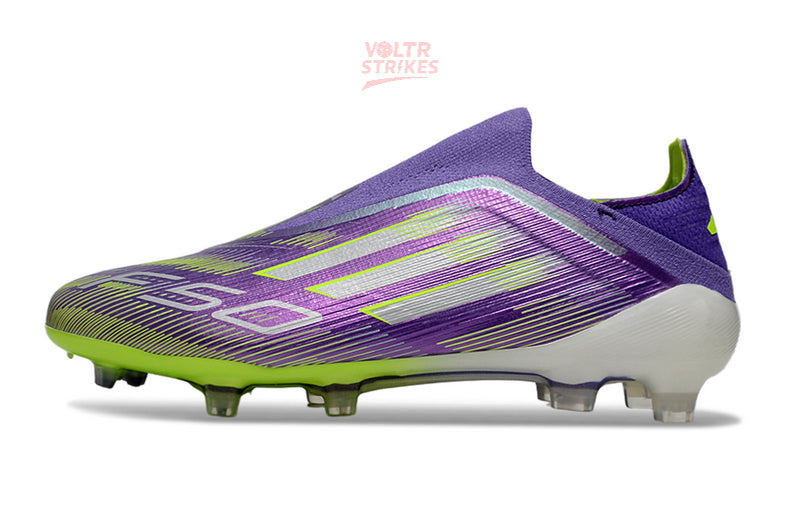 F50 Elite Laceless FG – Violet/Vert/Blanc