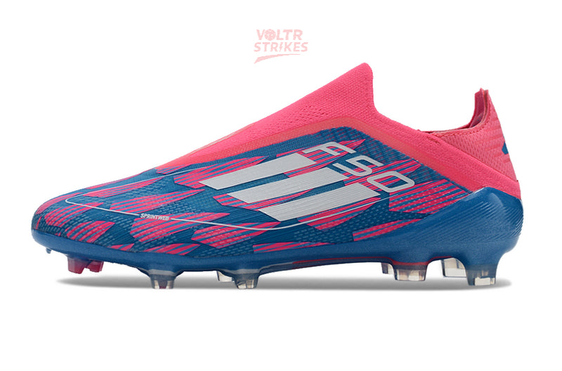 F50 Elite Laceless FG – Rose/Bleu/Blanc