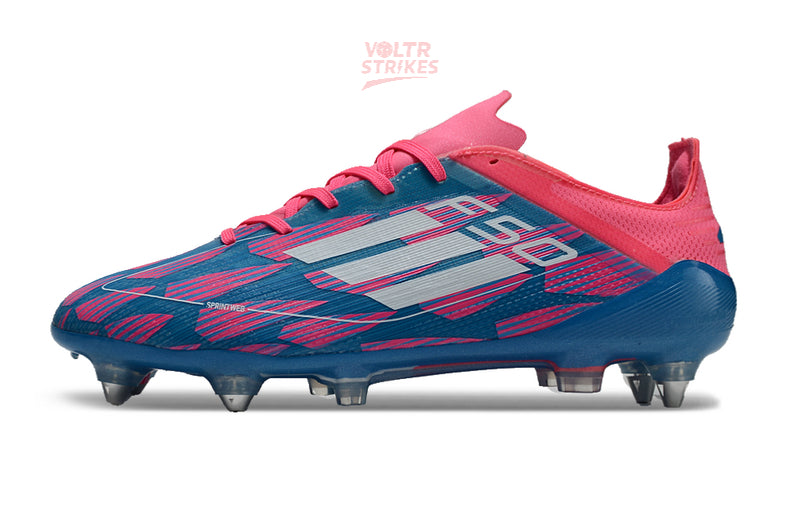 F50 Elite SG – Bleu vif & Rose fluo