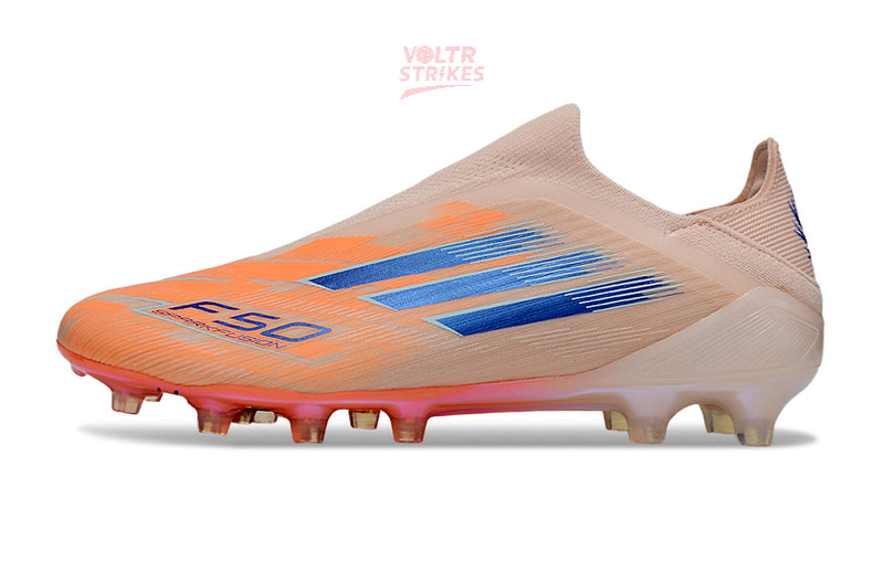 F50 Elite Laceless FG – Orange/Bleu