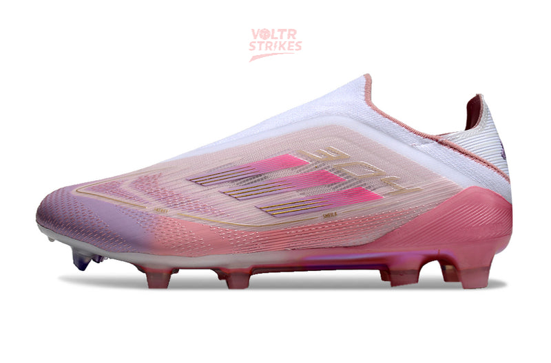 F50 Elite Laceless FG – Rose/Blanc L.Y 304