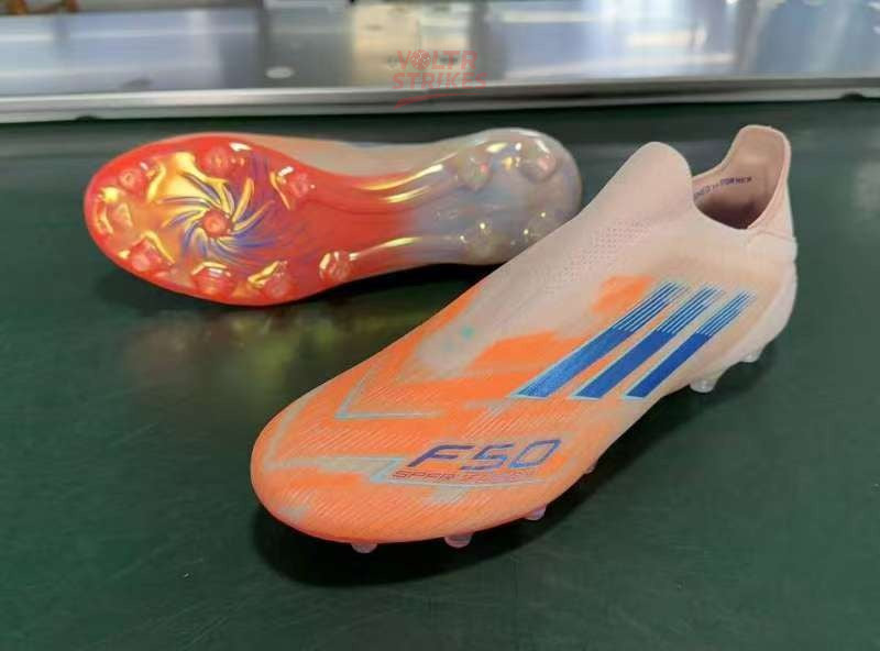 F50 Elite Laceless FG – Orange/Bleu