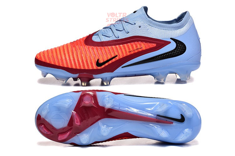 Phantom GX III Elite FG – Bleu Clair & Rouge Solaire
