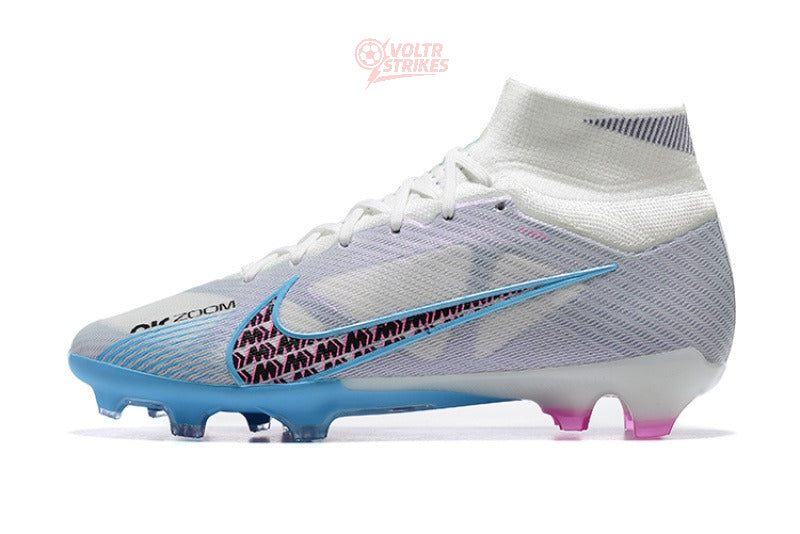 Superfly 9 Elite FG – Blanc / Bleu